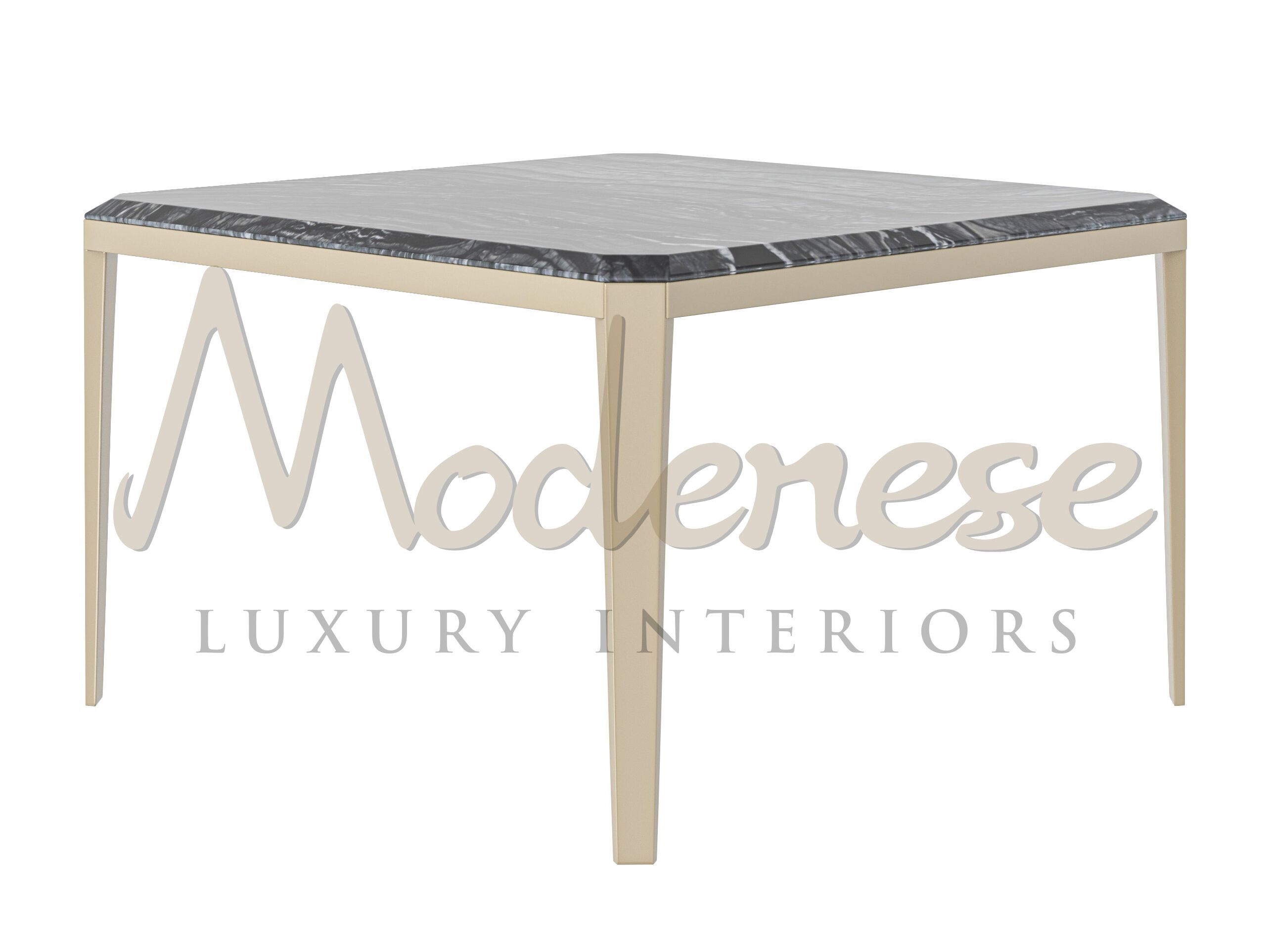 Высокий квадратный мраморный журнальный столик Modenese Luxury Interiors SLEEK ZENITH ARCH-00149682 - Вид №1