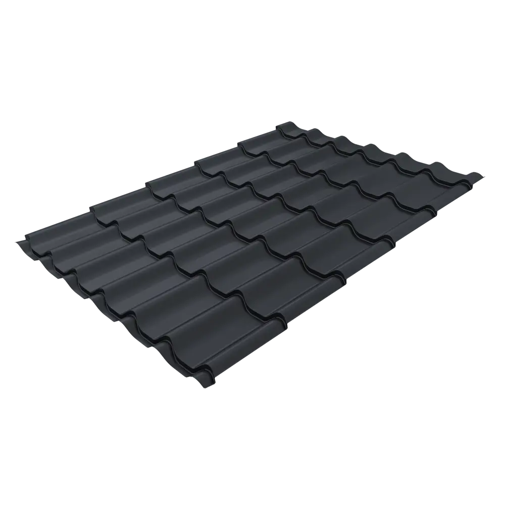 Профиль волновой 0.45 мм 2200x1180 мм RAL 7024 серый Santreyd STLM-2124601 - Вид №1