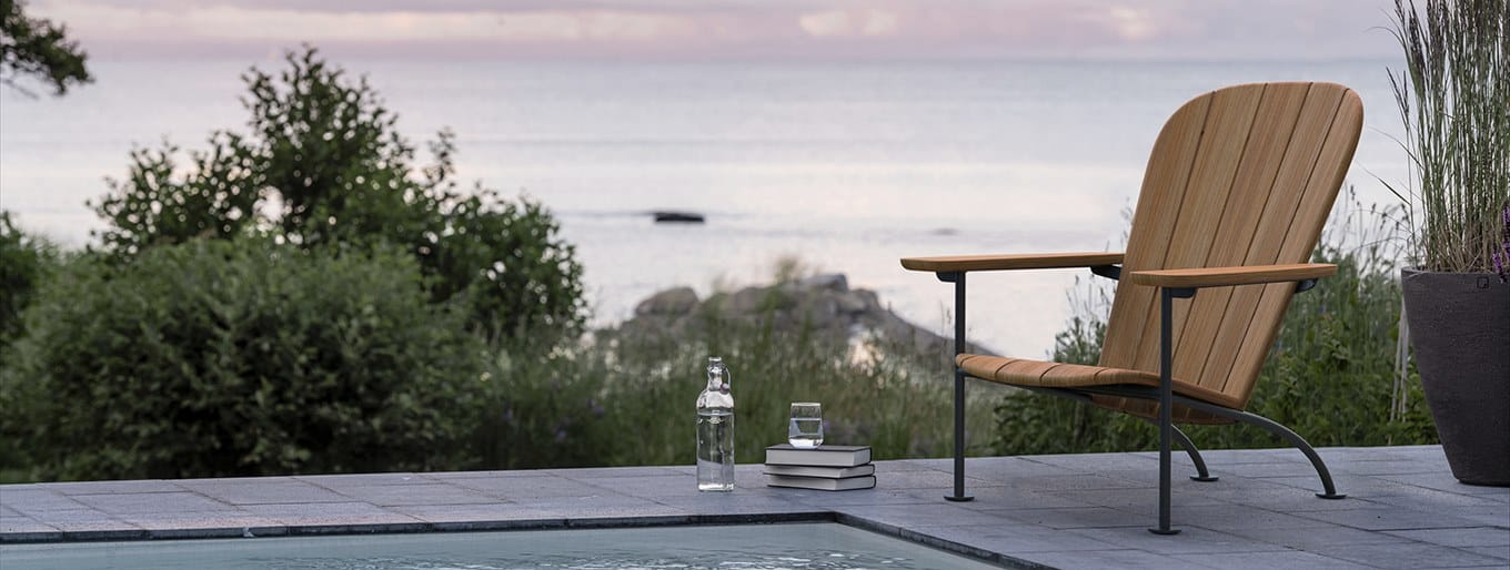 Стул для отдыха из тикового дерева с подлокотниками Skargaarden Böste ARCH-00142283 - Вид №1