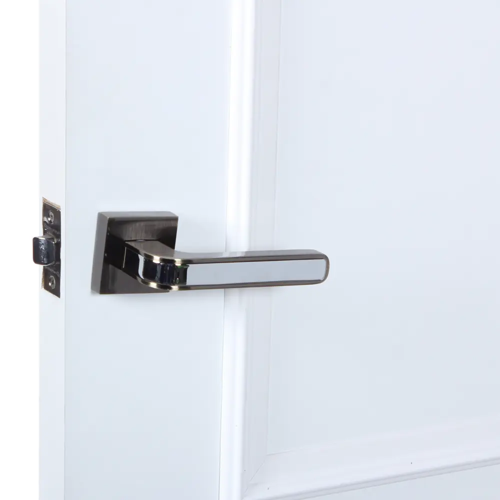 Ручка дверная на розетке NEO DM/HD ABG/CP-6, цвет античная бронза/хром FUARO STLM-2023308 - Вид №5