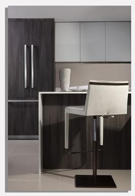 MORADA Высокий табурет в коже с газлифтом Cubé Cube bsa - Вид №3