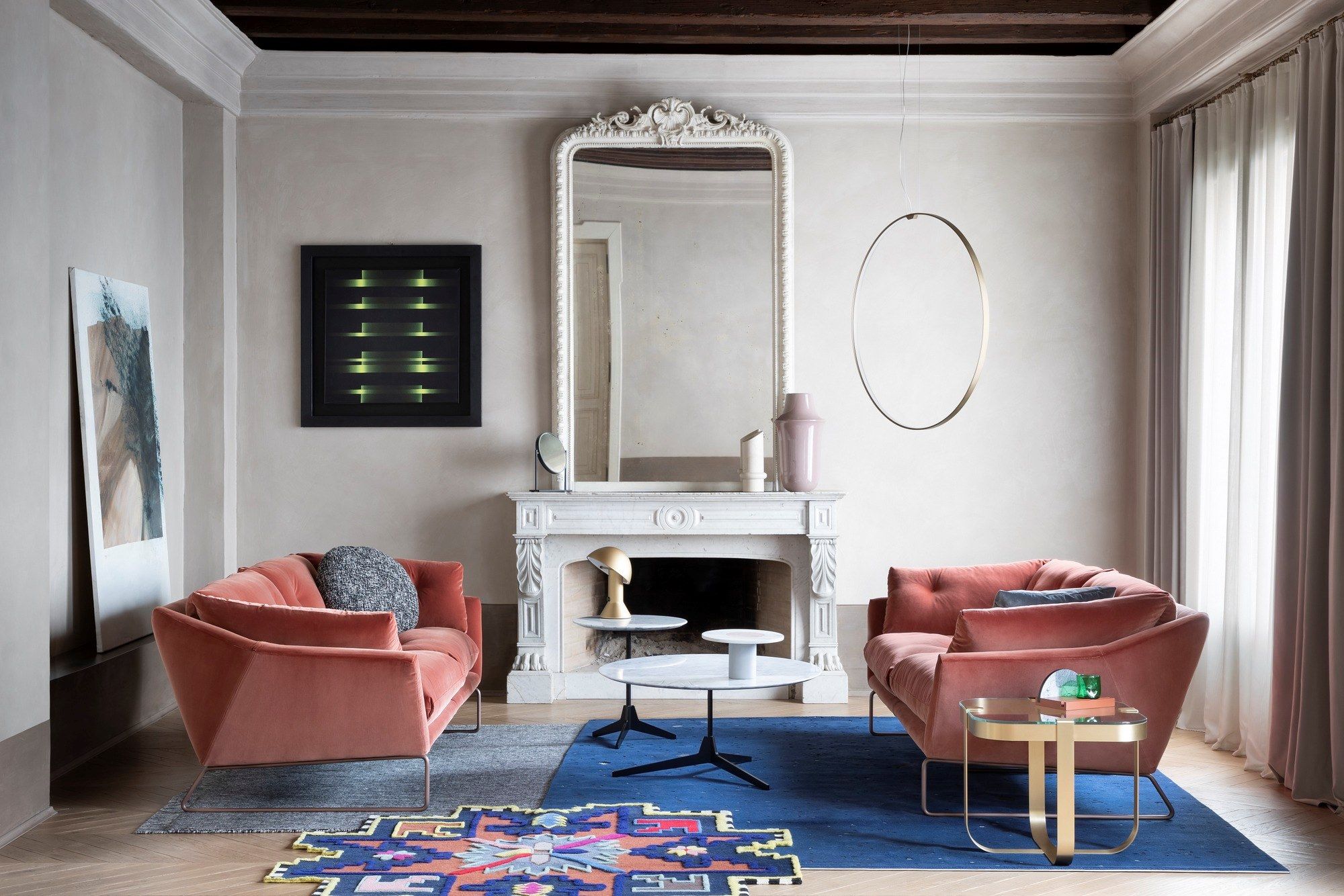 3-местный тканевый диван Saba Italia Нью-Йорк ARCH-00069662 - Вид №4