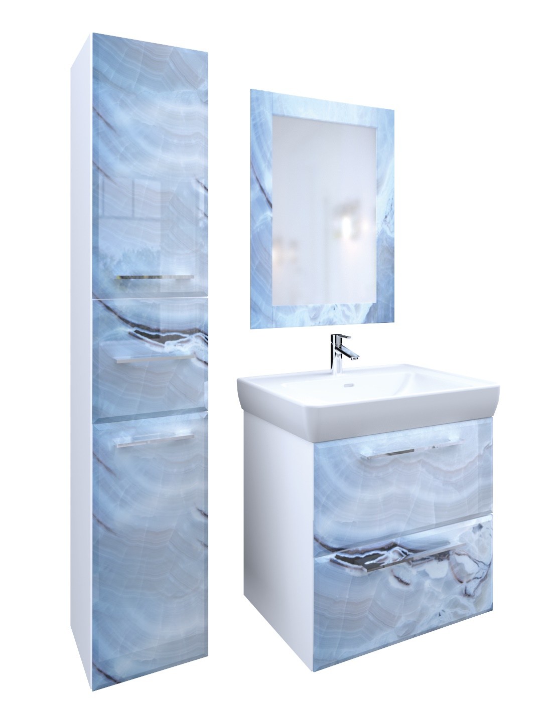 У73179 Пенал Visbaden 30П 2д. 1в.я. Blue marble L 1 Marka Visbaden 