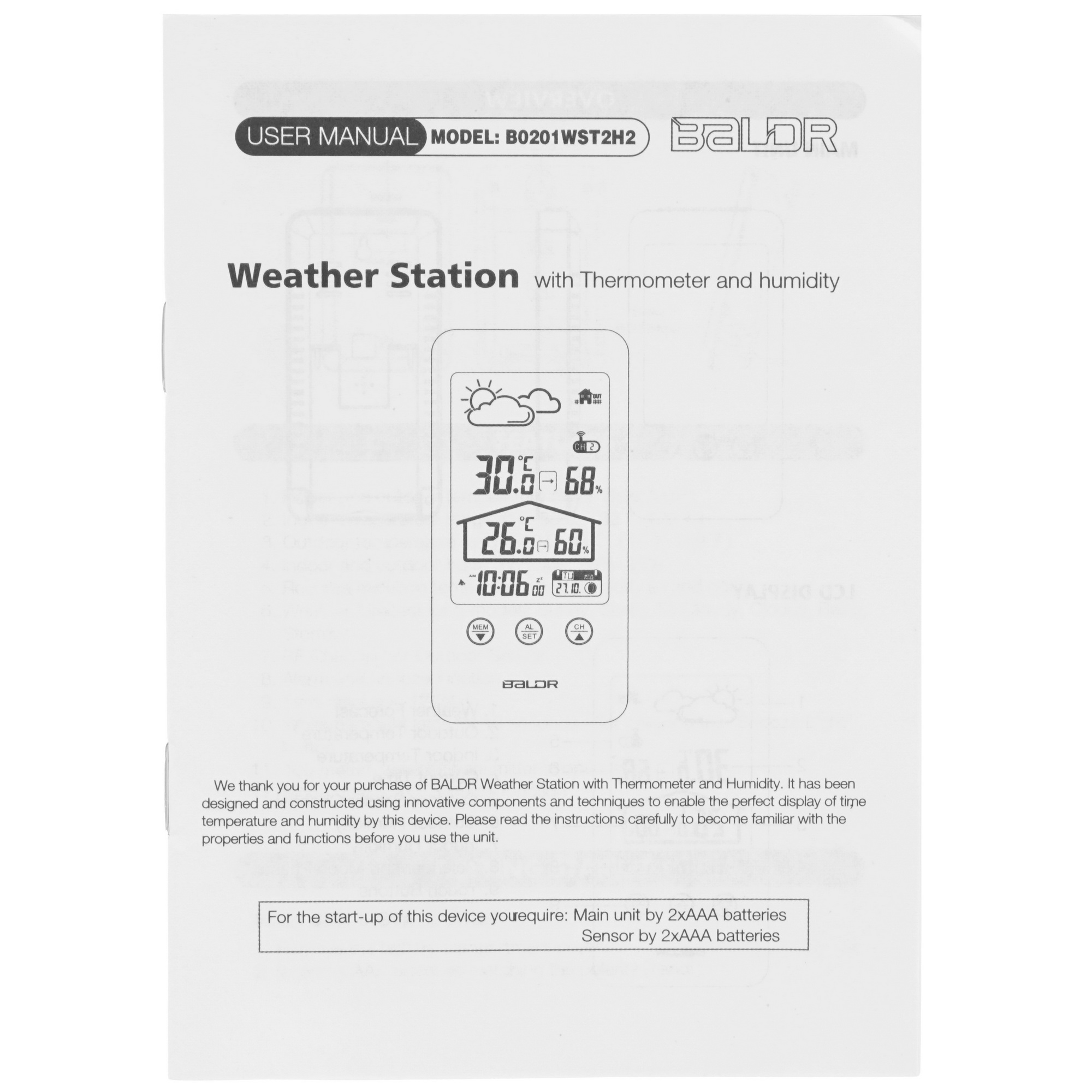 5432319 Метеостанция BALDR B0201WST2H2 STDN-0076416 - Вид №8