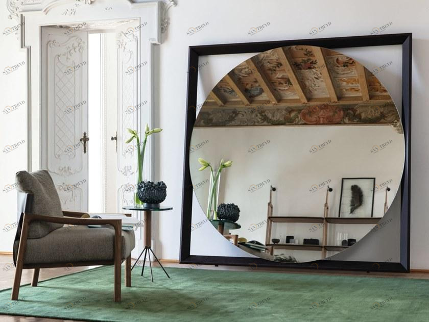 Porada Зеркало напольное круглое в ясеневой раме Nineteen sun-id-1398622