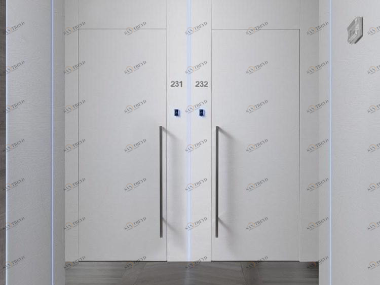 COCIF Распашная дверь заподлицо со стеной Hotel sun-id-1439058