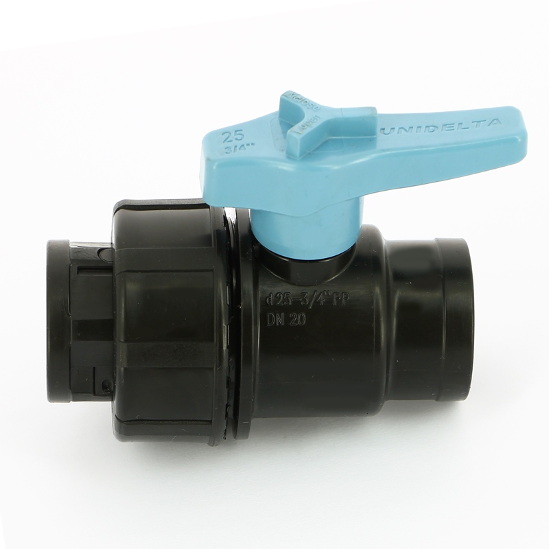 Кран ВВ Unidelta 3/4" для труб ПНД полипропилен PP-B 1073003003001