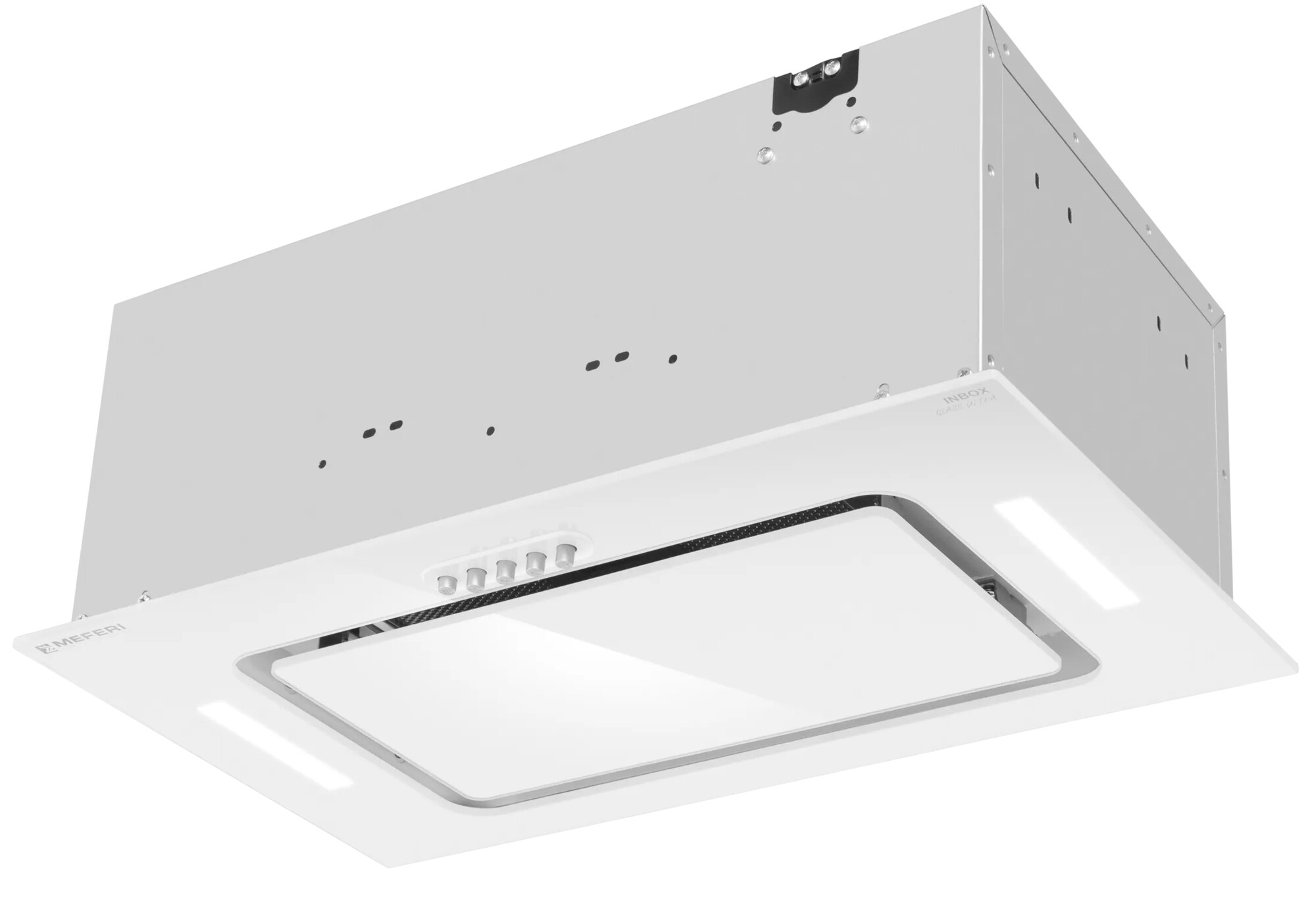 9168693 Вытяжка полновстраиваемая Meferi INBOX52WH GLASS ULTRA белый/белый STDN-0080699 - Вид №3