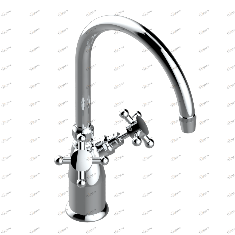 G08-161 Смеситель для раковины на одно отверстие "Довилль" без донного клапана Thg-paris Pompadour G08 161 A02 CAT.A