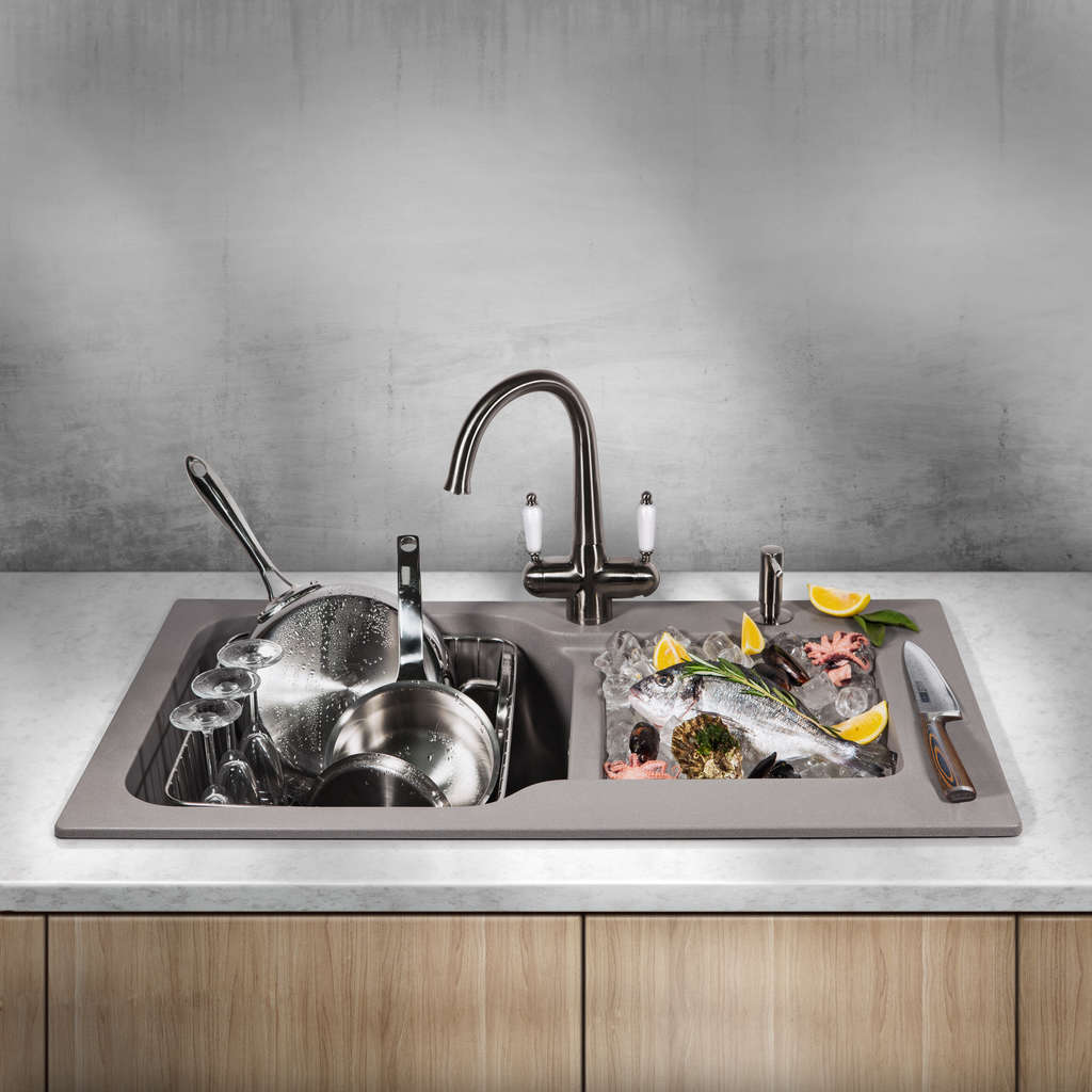 Кухонная мойка Maru 86-2 EV OMOIKIRI 4993290 - Вид №3