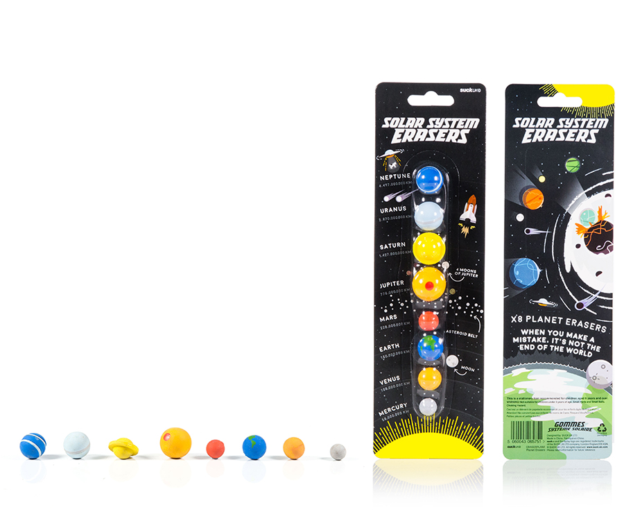 Набор ластиков «Солнечная система» SUCK UK SKERASERPLAN1 - Вид №10