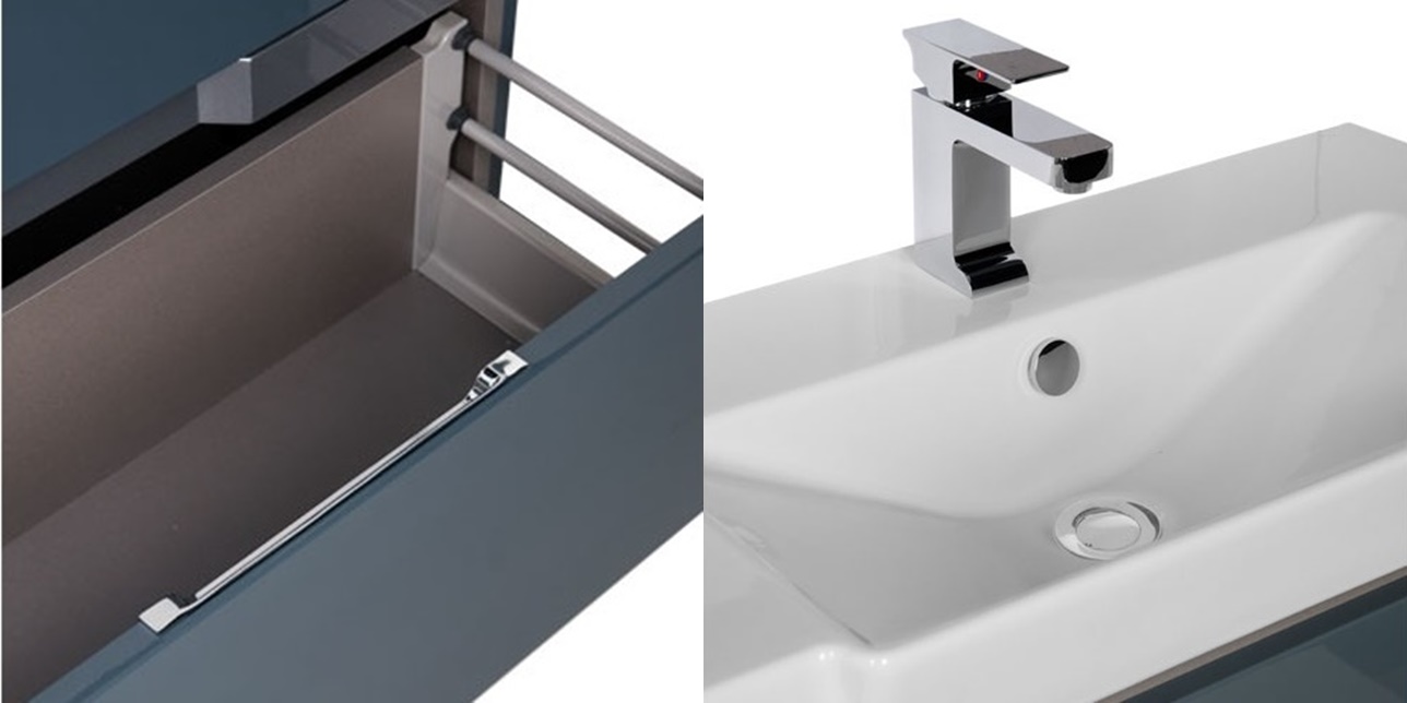 Комплект мебели Aquanet Виго 80 сине-серый 00183673 - Вид №5