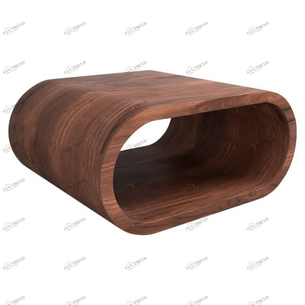 Журнальный столик дизайнерский орех 100 см "Цикл" от Odingeniy ODINGENIY ЦИКЛ 178294 Орех;коричневый 