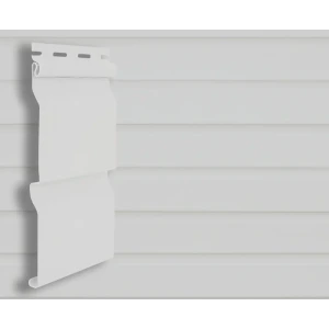 Сайдинг ПВХ брус 2700х203 мм белый, 0.548 м2