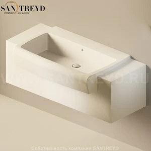 Flaminia UNA Консоль для раковины от 120 до 200 см белая UNA90C1.9016