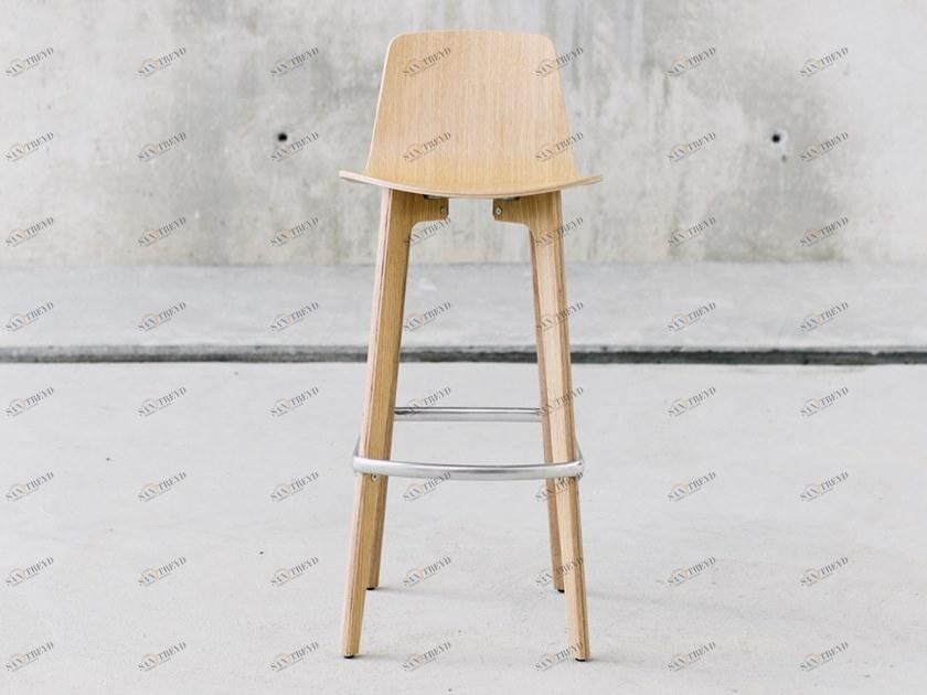 ENEA Высокий деревянный табурет со спинкой Lottus wood sun-id-1429751