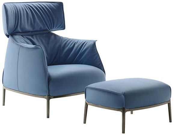 Poltrona Frau Кожаное кресло с подголовником La collezione - divani e poltrone sun-id-1453467 - Вид №1