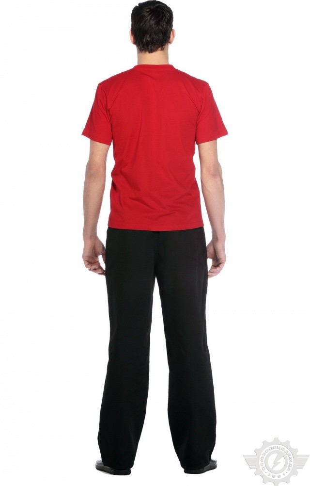 61123 Футболка "Престиж" красная  Одежда для официантов  размер L (50) Спецодежда  - Вид №9
