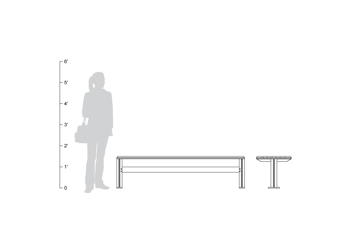 FSRT37 Скамейка рыцаря  Forms-surfaces  - Вид №27