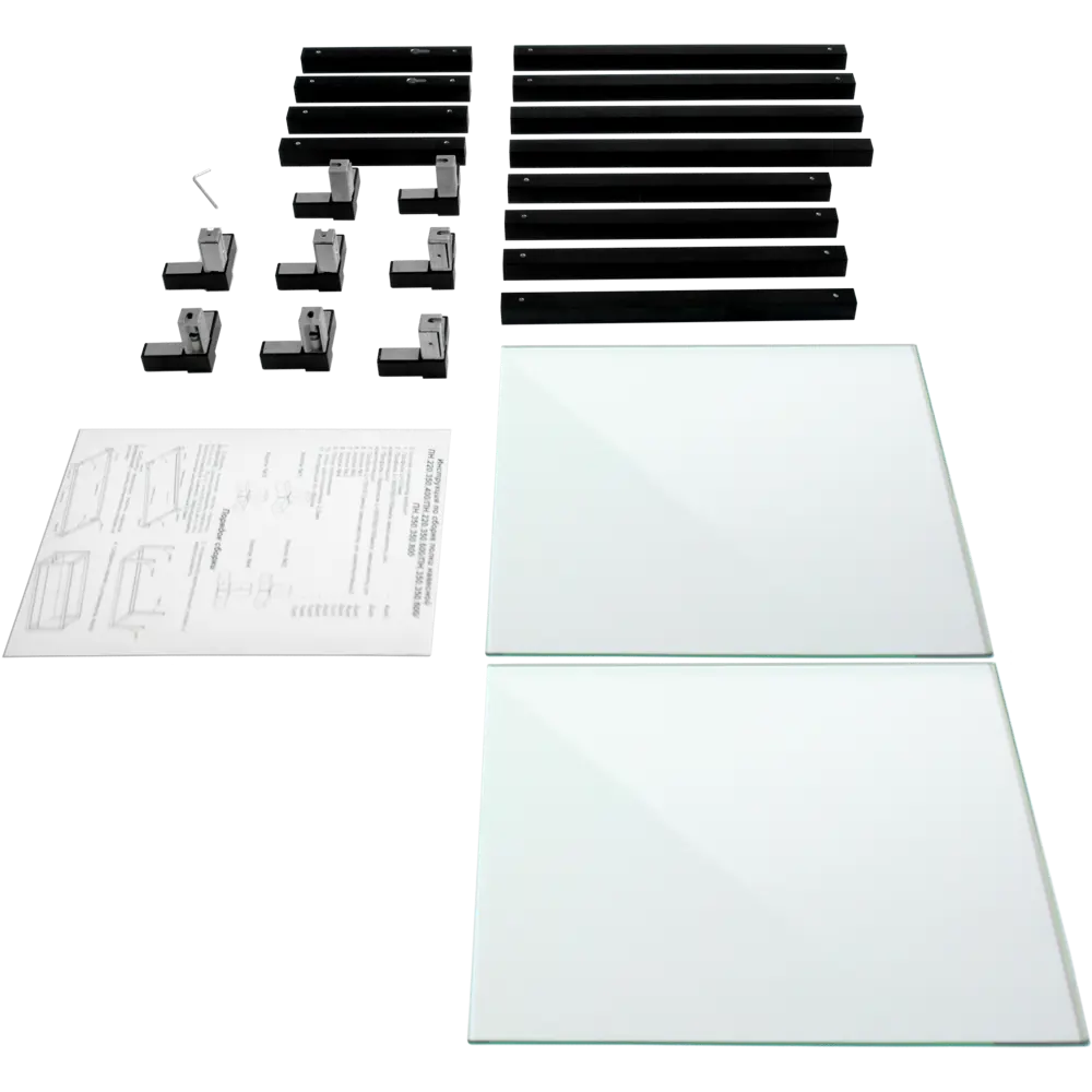 Полка-каркас для кухни 25.6x35x40 см алюминий/стекло DELINIA STLM-2067597 - Вид №6