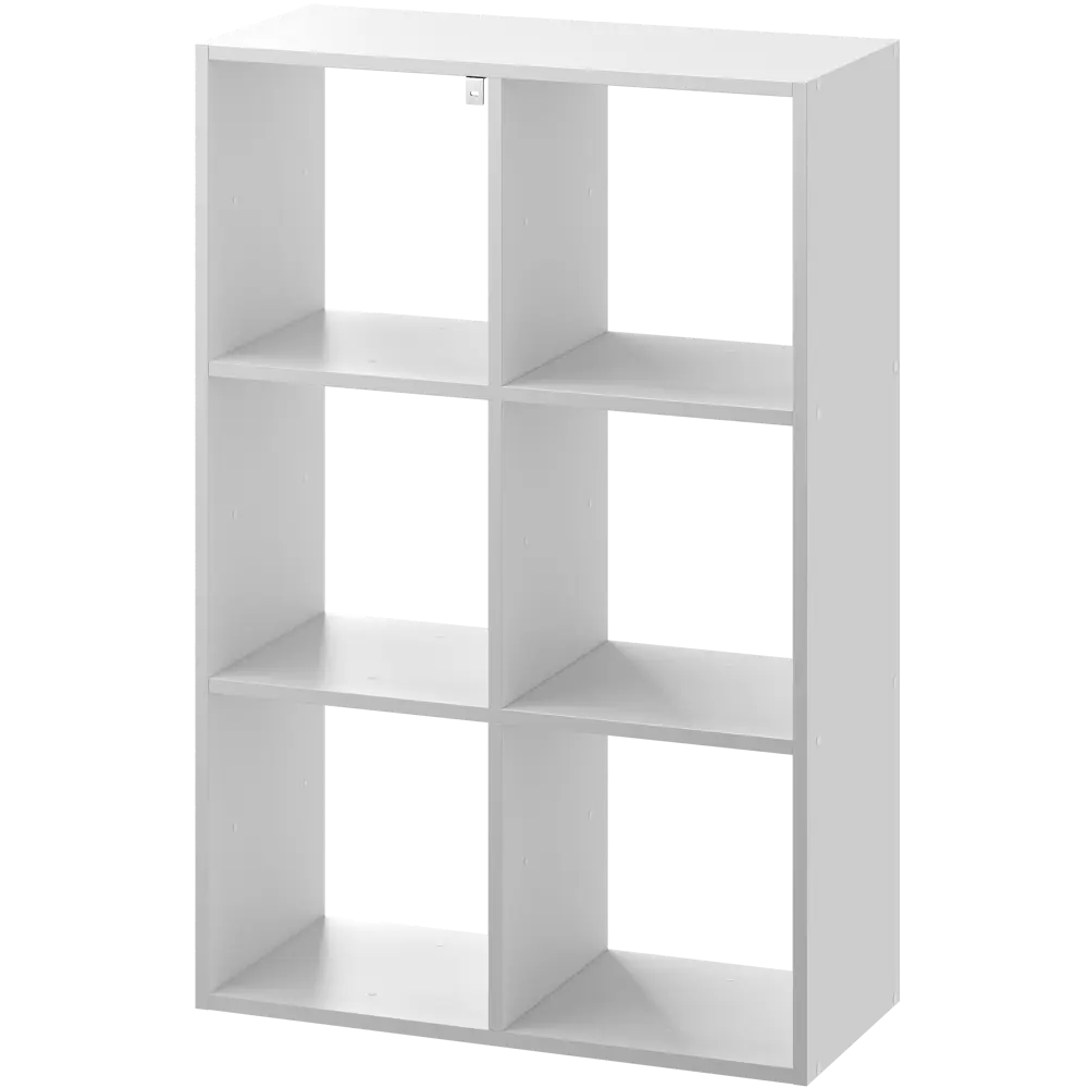Стеллаж SPACEO KUB 3x2К, 70х104х31,7 см, цвет белый STLM-2006650 - Вид №1
