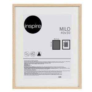 Рамка для фото Milo 40×50 см подвесная, цвет дуб бежевый 85578083
