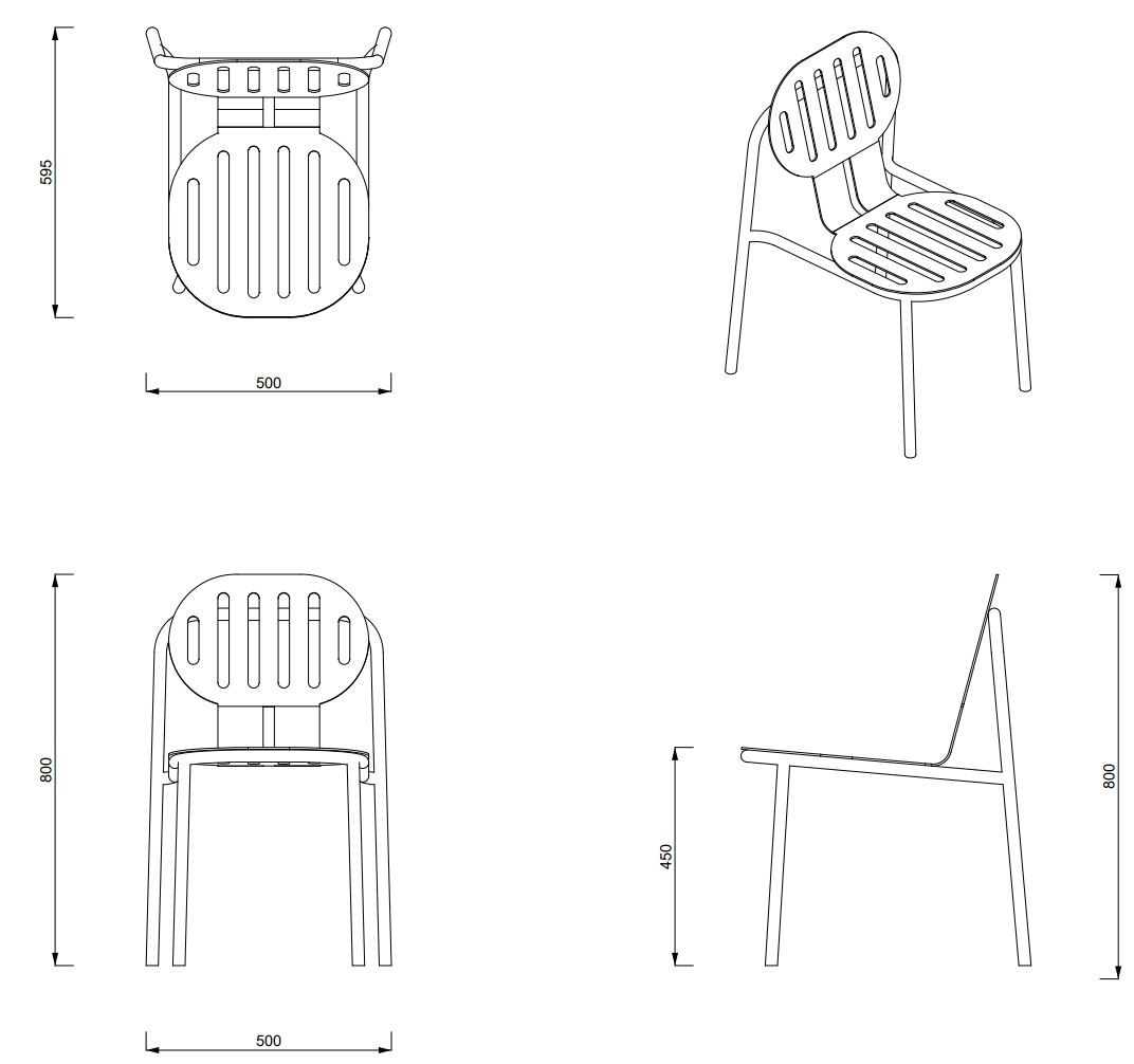 Алюминиевый садовый стул с порошковым покрытием Joyf пустыня ARCH-00124754 - Вид №37