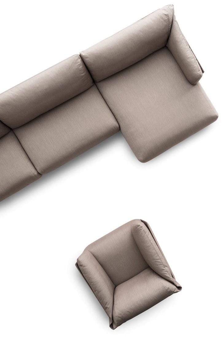 Ditre Italia 3-х местный тканевый диван с шезлонгом Kailua sun-id-1449304 - Вид №1