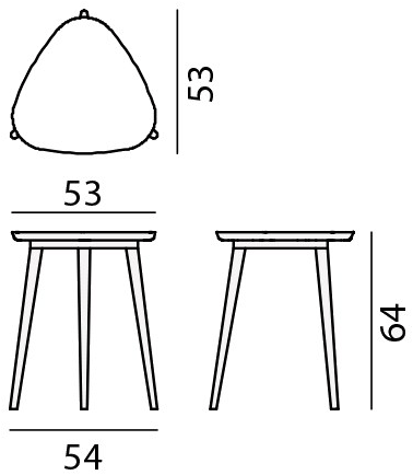 Gervasoni Треугольный сервисный столик Brick sun-id-1398835 - Вид №6