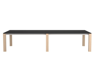 Прямоугольный стол для совещаний из алюминия и дерева