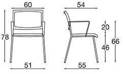 Diemme Стул с подлокотниками со встроенной подушкой Sunny new sun-id-1425121 - Вид №5