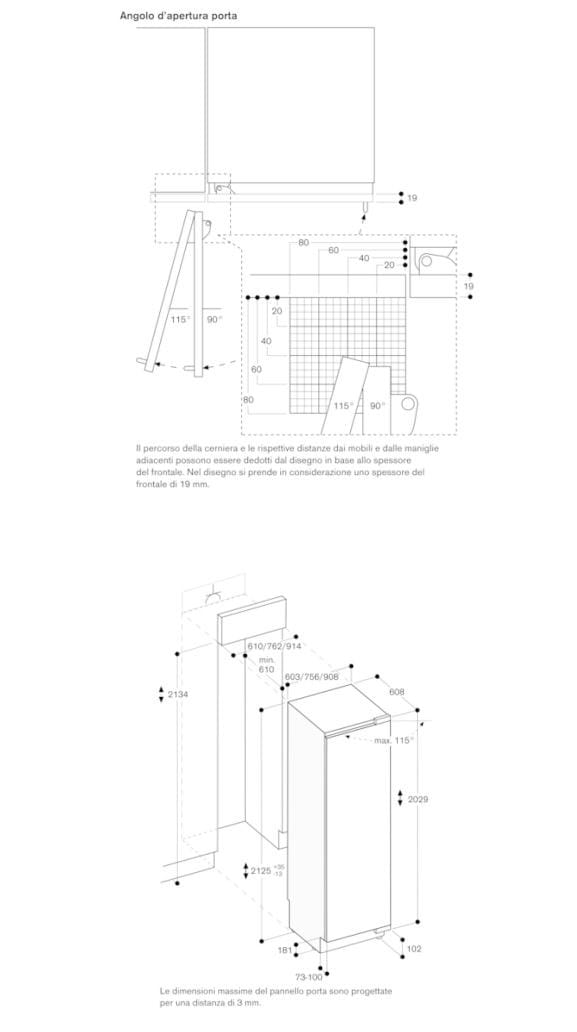 Однодверный встроенный холодильник GAGGENAU серия 400 ARCH-00138234 - Вид №2