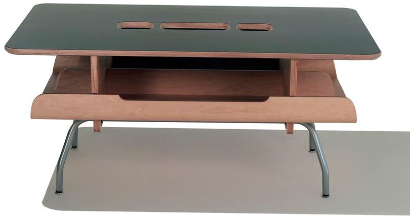 Herman Miller Прямоугольный деревянный журнальный столик с вещевым ящиком sun-id-1512108 - Вид №2