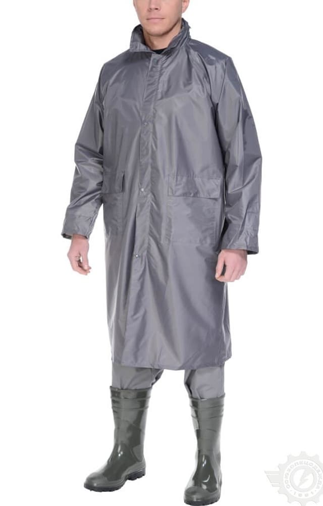 4957146 Плащ "Альбатрос ЛАЙТ" влагозащитный серый  Непромокаемая спецодежда  размер XL  - Вид №6