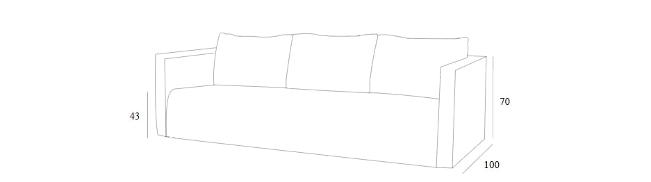 Ткань линейный диван Collett & Victor BAHIA ARCH-00037547 - Вид №4