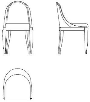 Morelato Стул из вишневого дерева Contemporaneo 5110 - Вид №3