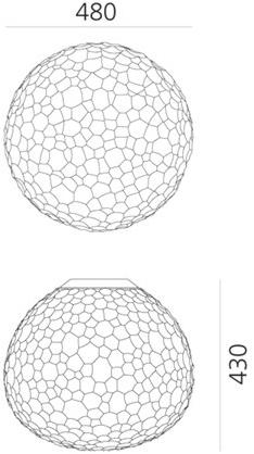 Artemide Настенный светильник из дутого стекла Meteorite sun-id-1424883 - Вид №4