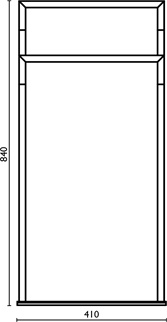 AM616 Стойка напольная, двойная, h 84 cm bagno&associati Complementi Bagno & Associati - Вид №1