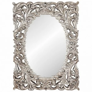 Зеркало настенное 122х91 см античное серебро Windsor ART-ZERKALO ДИЗАЙНЕРСКИЕ 00-3884065 Зеркальный;серебро