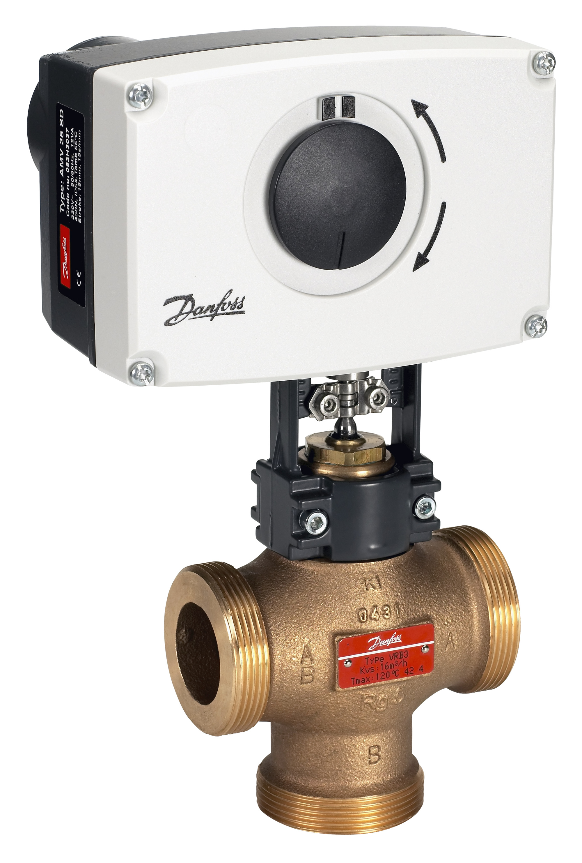 Danfoss Редукторные электроприводы с трехпозиционным управлением AMV 25 SU 230V электропривод 082H3040  - Вид №46