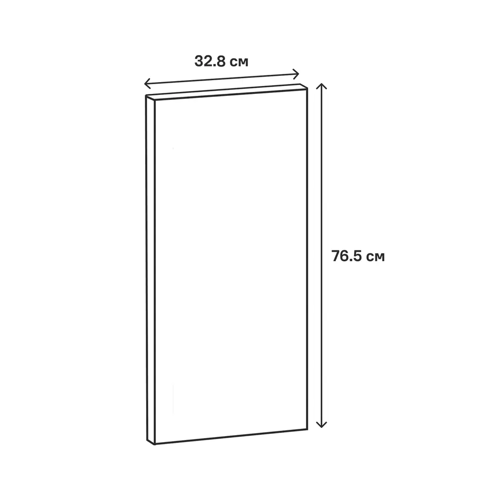 Фасад кухонного шкафа Токио 32x76.5 см KONSENSA ЛДСП цвет темное дерево Токио темное дерево STLM-2203920 - Вид №15
