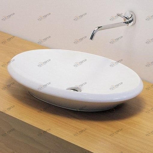 OVL001 Накладная раковина на столешницу  овальная ArtCeram 