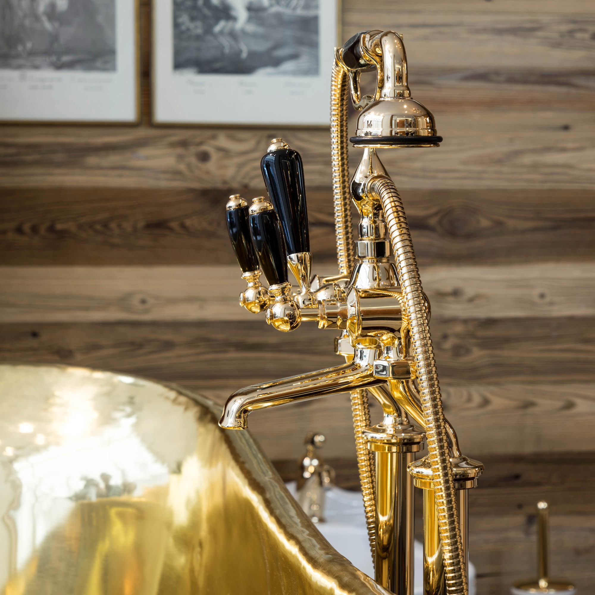 Traditional bathrooms BRIGHTON ¾ “смеситель для ванны и душа Tb330.514bl.bn  - Вид №3