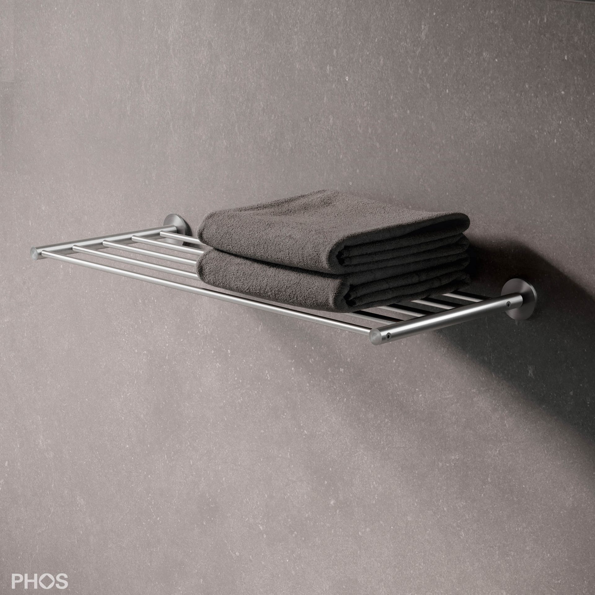 SR700-1W-B Полотенцесушитель настенный, ширина 70 см. PHOS 