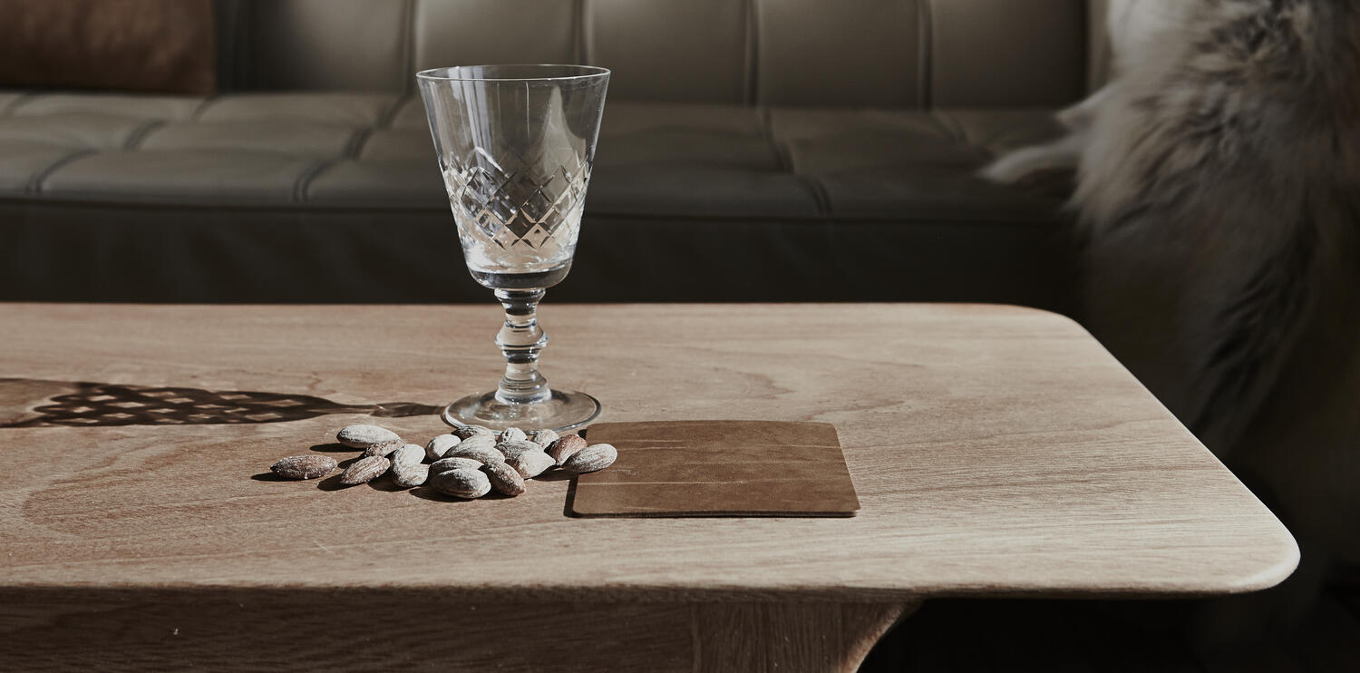 98889 BUFFALO nature подстаканник квадратный 10x10 см, толщина 2мм;LIND DNA  - Вид №2