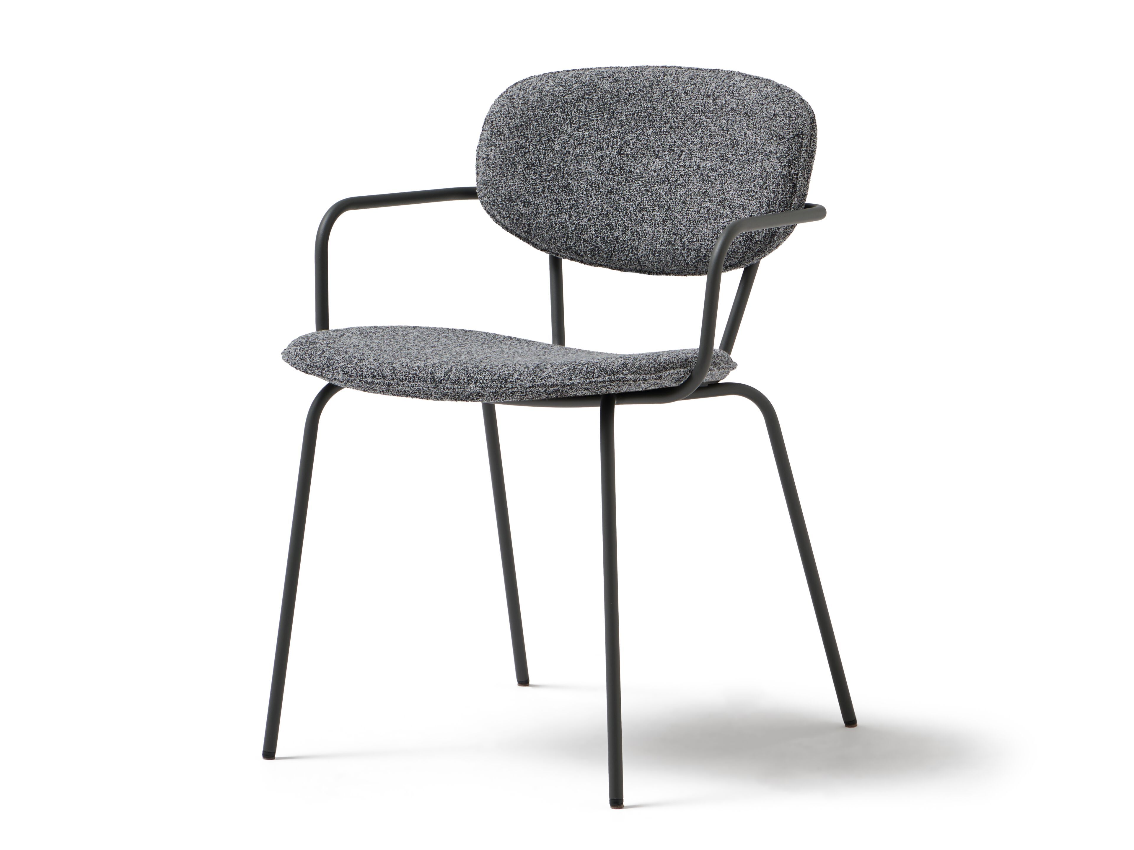 Мягкий тканевый стул с подлокотниками MOBLIBERICA Silueta ARCH-00108279