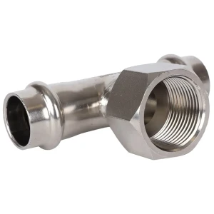 Тройник переходной Rommer 3/4"x18 мм ВПр-ВР нержавеющая сталь