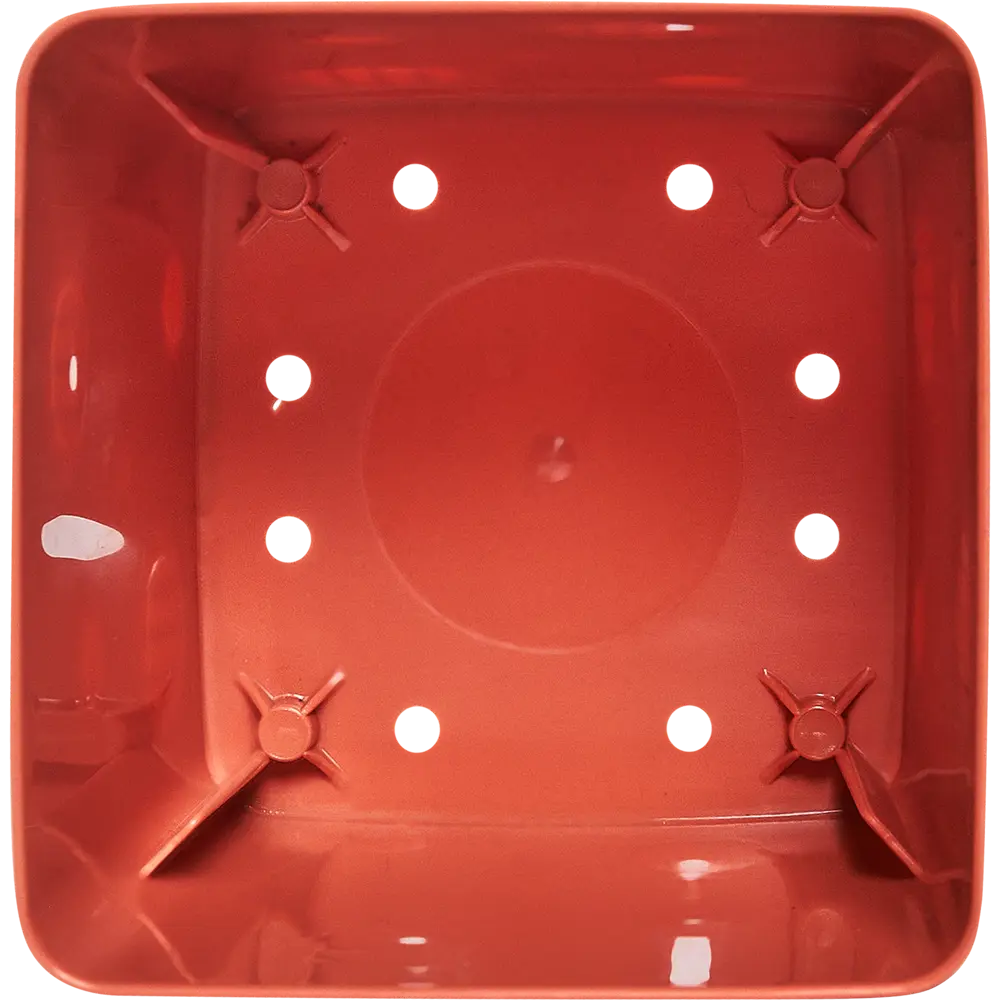 Горшок цветочный Engreen Microcosm 10.3x10.3x10.4 см v0.8 л пластик коричневый INGREEN STLM-2016855 - Вид №2