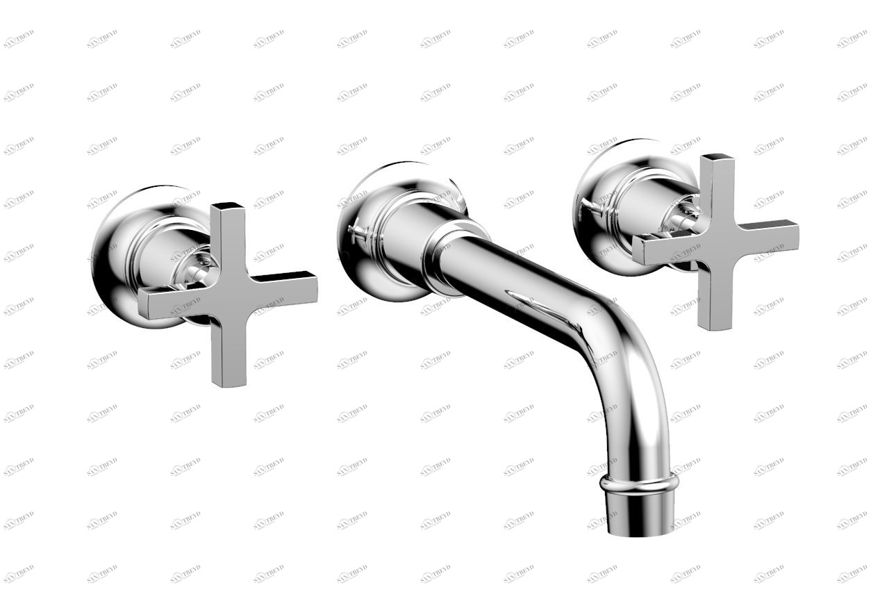 Комплект и ручки HEX MODERN Phylrich  501-13-026 Хромированный 