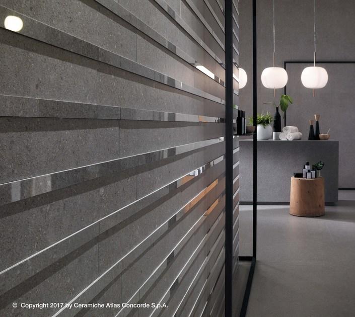 Atlas Concorde Белая плитка для стен с эффектом бетона Kone sun-id-1443523 - Вид №2